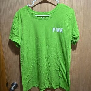PINK Victoria's Secret Bright Green Tee